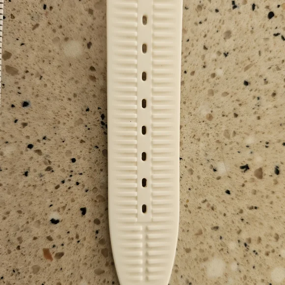 Swatch White Silicone Watch with Gold Transparent Dial and Swarovski Crystals - Picture 9 of 11